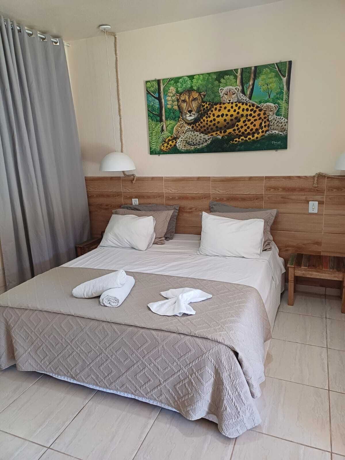 Desk, laptop workspace, free WiFi, bed sheets