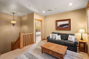 Télévision, cheminée, espaces bureaux