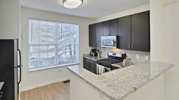 Apartment, Berbilang Katil, Terrace, City View | Dapur peribadi | Pembancuh kopi/teh