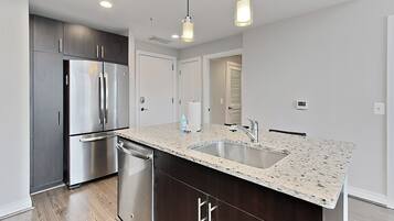 Apartment, 1 King Bed with Sofa bed, Terrace, City View | Interior