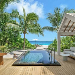 Villa, 1 King-Bett und Schlafsofa, Nichtraucher, Strandblick | Pool