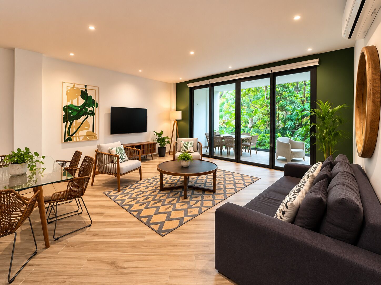 Comfort Apartment (105E - 2H) | Living area | Flat-screen TV