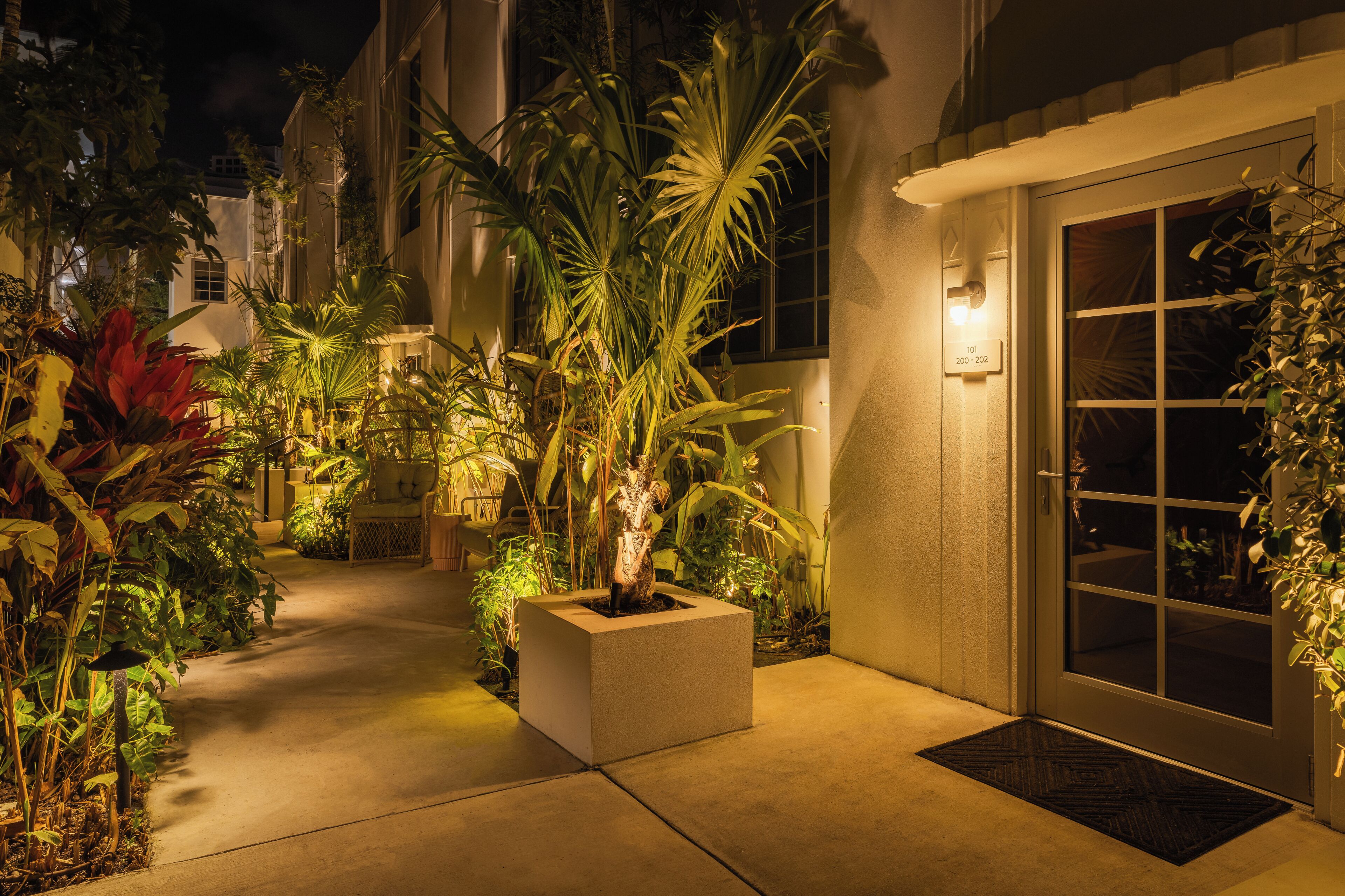 Voorkant van accommodatie