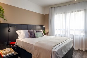 อพาร์ทเมนท์ | 1 ห้องนอน, ตู้นิรภัยในห้องพัก, โต๊ะทำงาน, เตารีด/โต๊ะรีดผ ้า