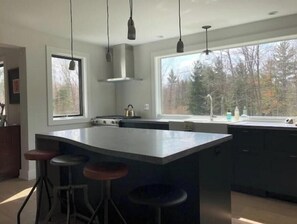Private kitchen - The Walnut House, Michigan Woods Retreat (Three Oaks)