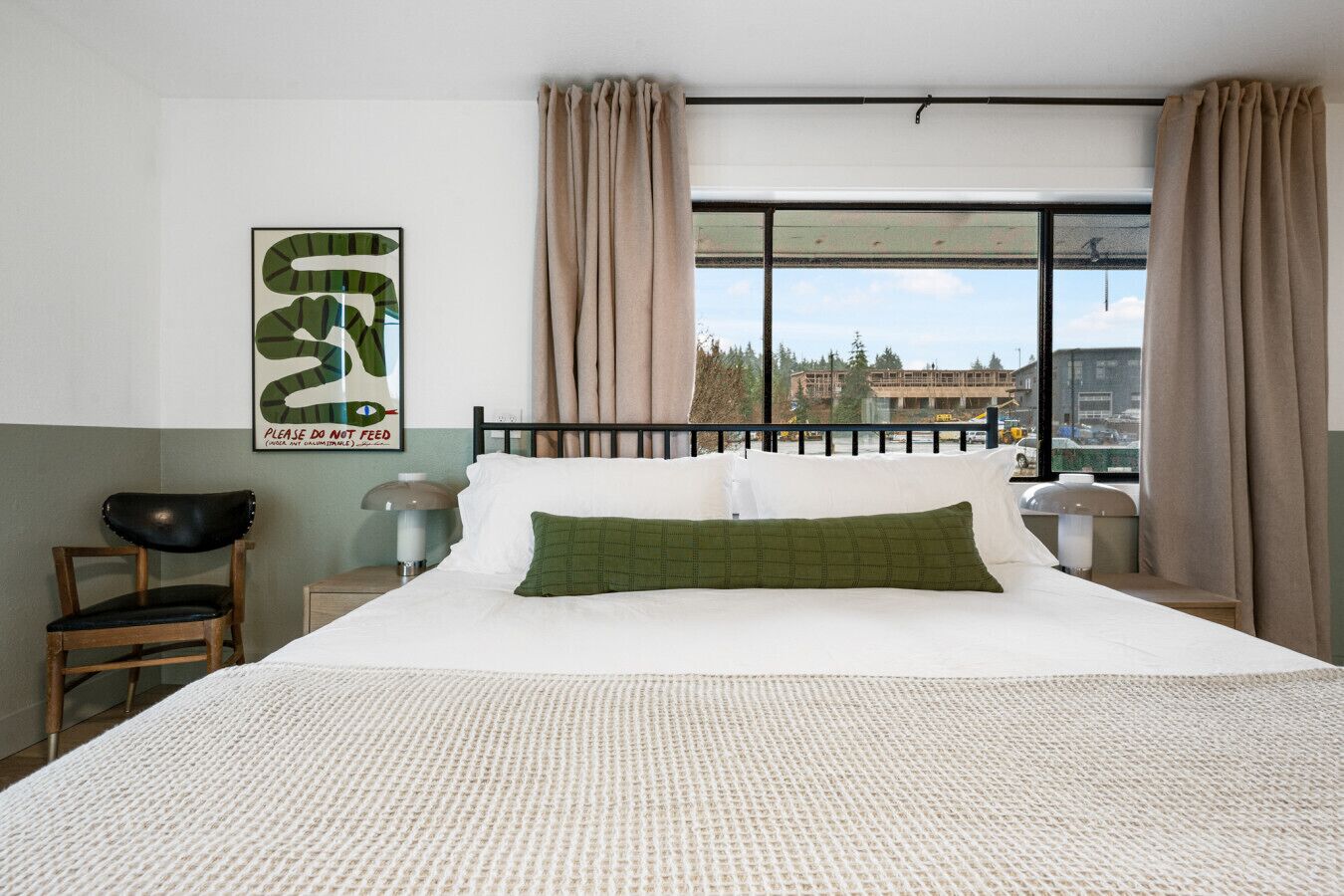 1 slaapkamer, een bureau, wifi