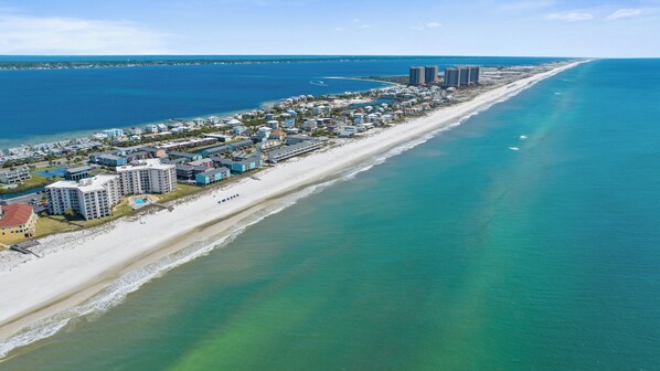 Accommodatie ligt op het strand