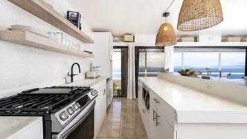 Fridge, oven, stovetop, dishwasher