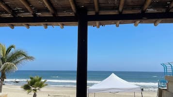 En la playa