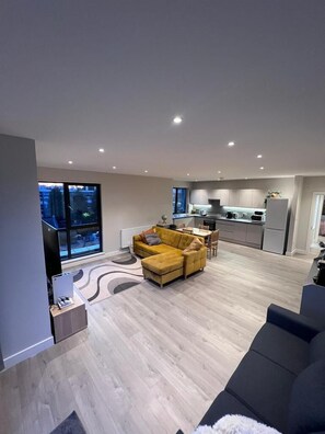 TV, fireplace, stereo