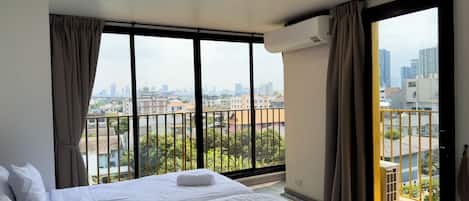 Grand Double Room, City View | View from room