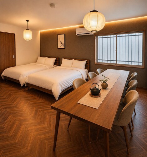 Charming 2-bedroom house in lovely Osaka 
Accommodates up to 10 people