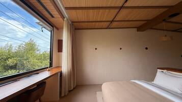 Design-talo, 1 suuri parisänky, tupakointi kielletty, keittotila | 1 makuuhuone, egyptinpuuvillaiset lakanat, ylelliset vuodevaatteet