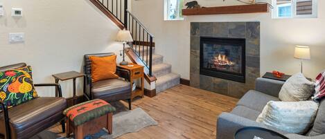 TV connectée, cheminée