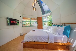 Exklusivt rum - 1 sovrum - icke-rökare - utsikt mot trädgården | Gratis wi-fi