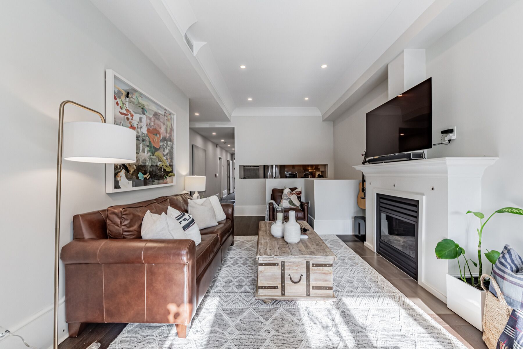 Luksushuoneisto, kaupunkinäköala | Oleskelualue