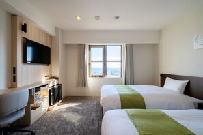 Habitación estándar con 2 camas individuales | Edredón, escritorio, insonorización y wifi gratis