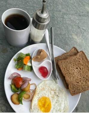 Daily English breakfast (USD 3 per person) - Hotel August International (Pokhara)