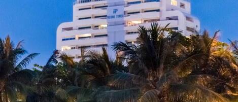 Front of property – evening/night