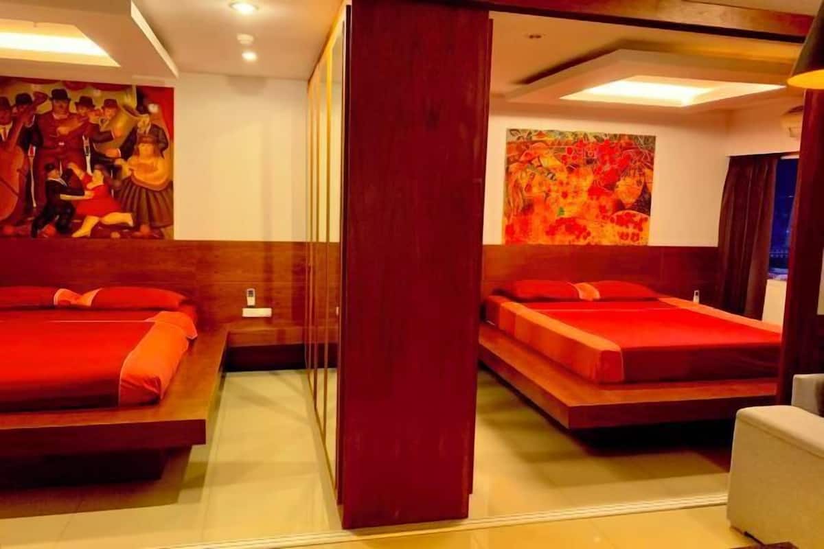 2 kamar tidur, brankas, dan Wi-Fi gratis