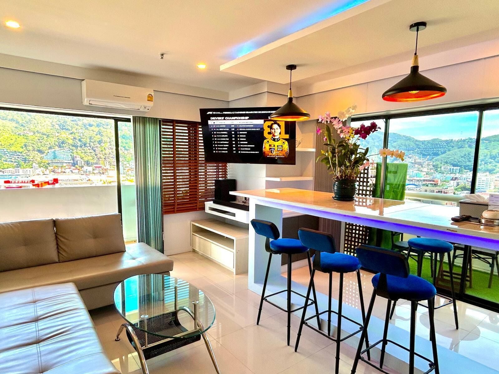 Superior Apartment, 2 Bedrooms | Living area | Flat-screen TV