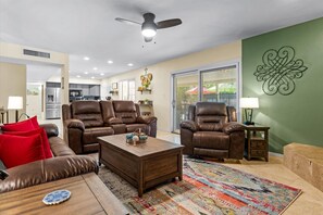 TV, fireplace, foosball, offices - The Rusty Cactus - Heated Pool, Spa, & More! (Phoenix)