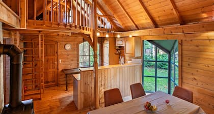 Ferienhaus 'Blockbohlen-Haus Auf Hof Verchen' mit privater Terrasse, privatem Garten und Wi-Fi