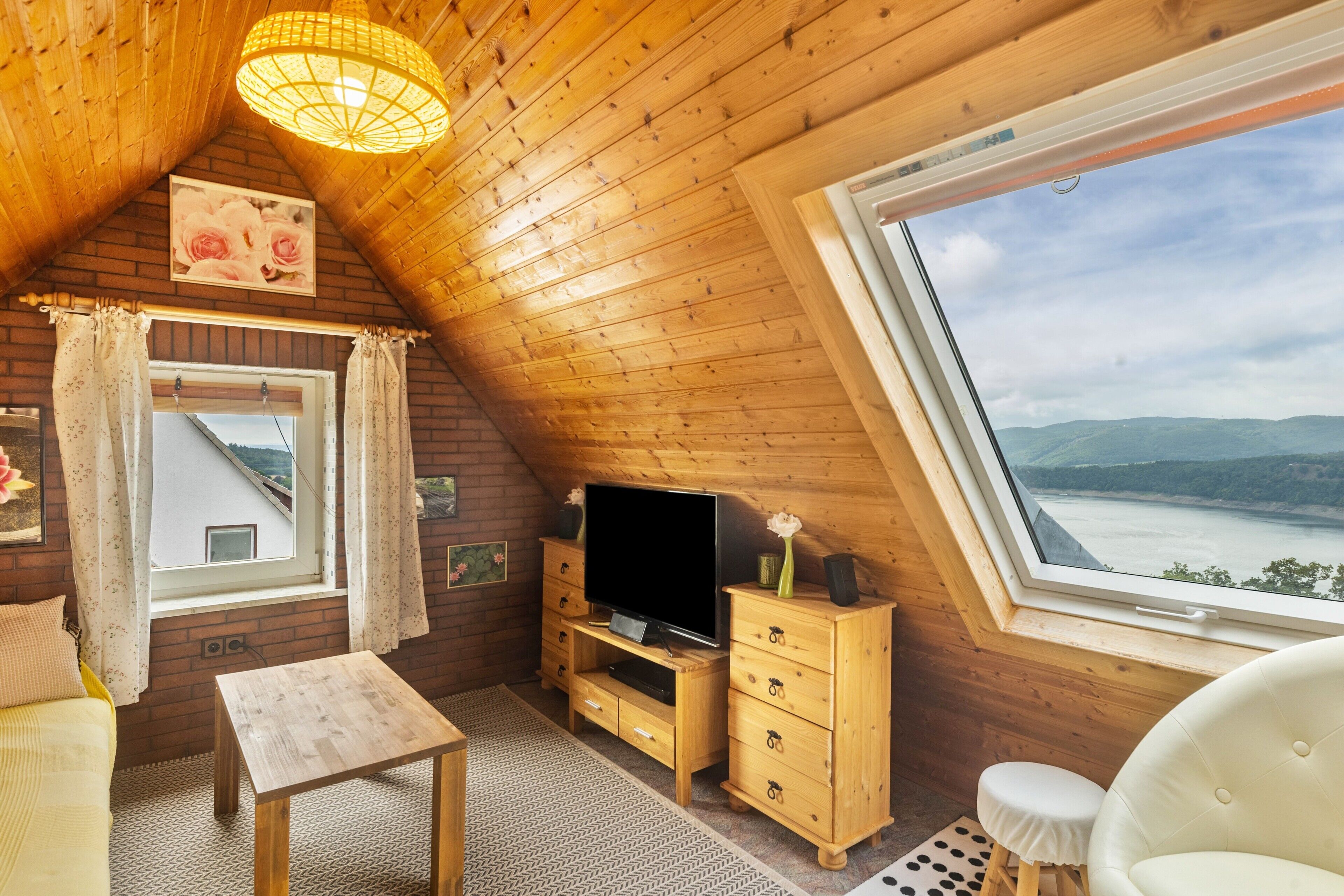 TV, DVD player, stereo