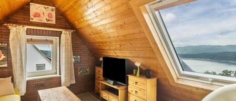 Tv, dvd-spelare och en stereo