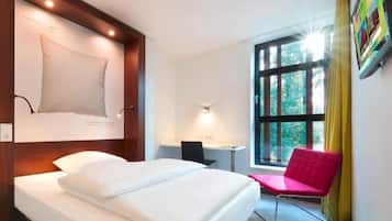 1 chambre, literie hypoallergénique, bureau