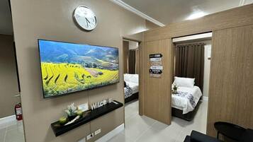 2 bedrooms, iron/ironing board, free WiFi, bed sheets