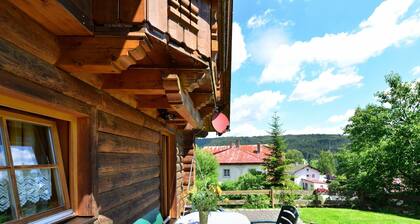 Ferienhaus aus Holz in der Nahe des Skigebiets