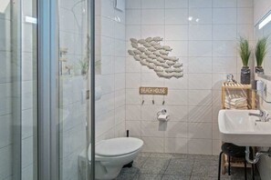 Douche, séchoir à cheveux