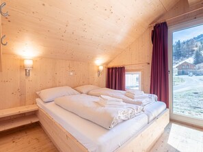 Chalé | 4 quartos, individualmente mobiliados