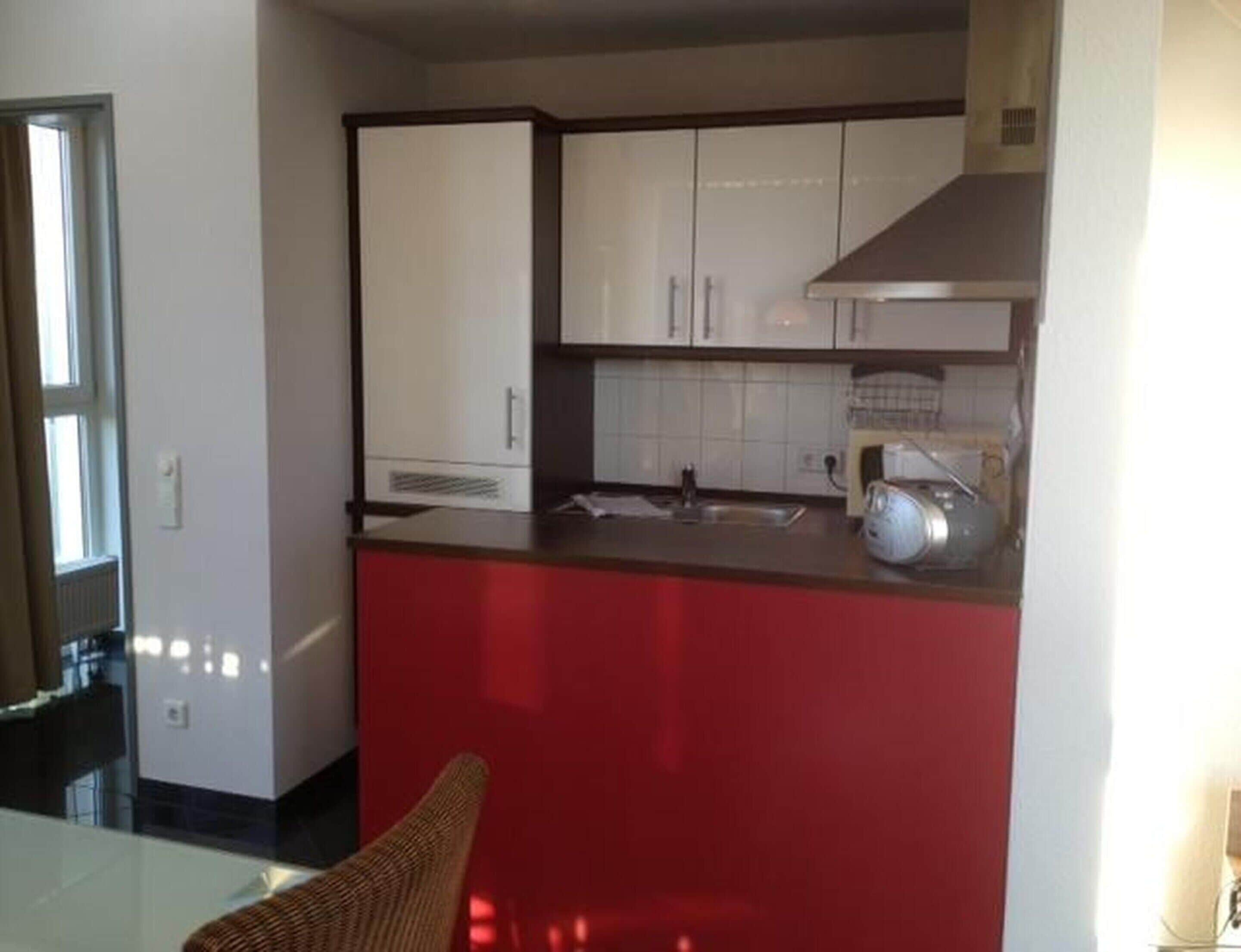 Apartment | Private kitchen | Electric kettle, toaster, high chair