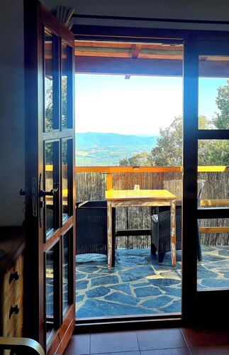 Montseny Natural Park Forest Studio  with spectacular valley and coastal views 