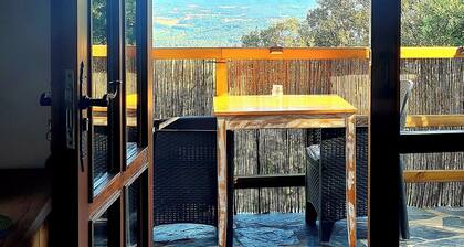 Montseny Natural Park Forest Studio with spectacular valley and coastal views