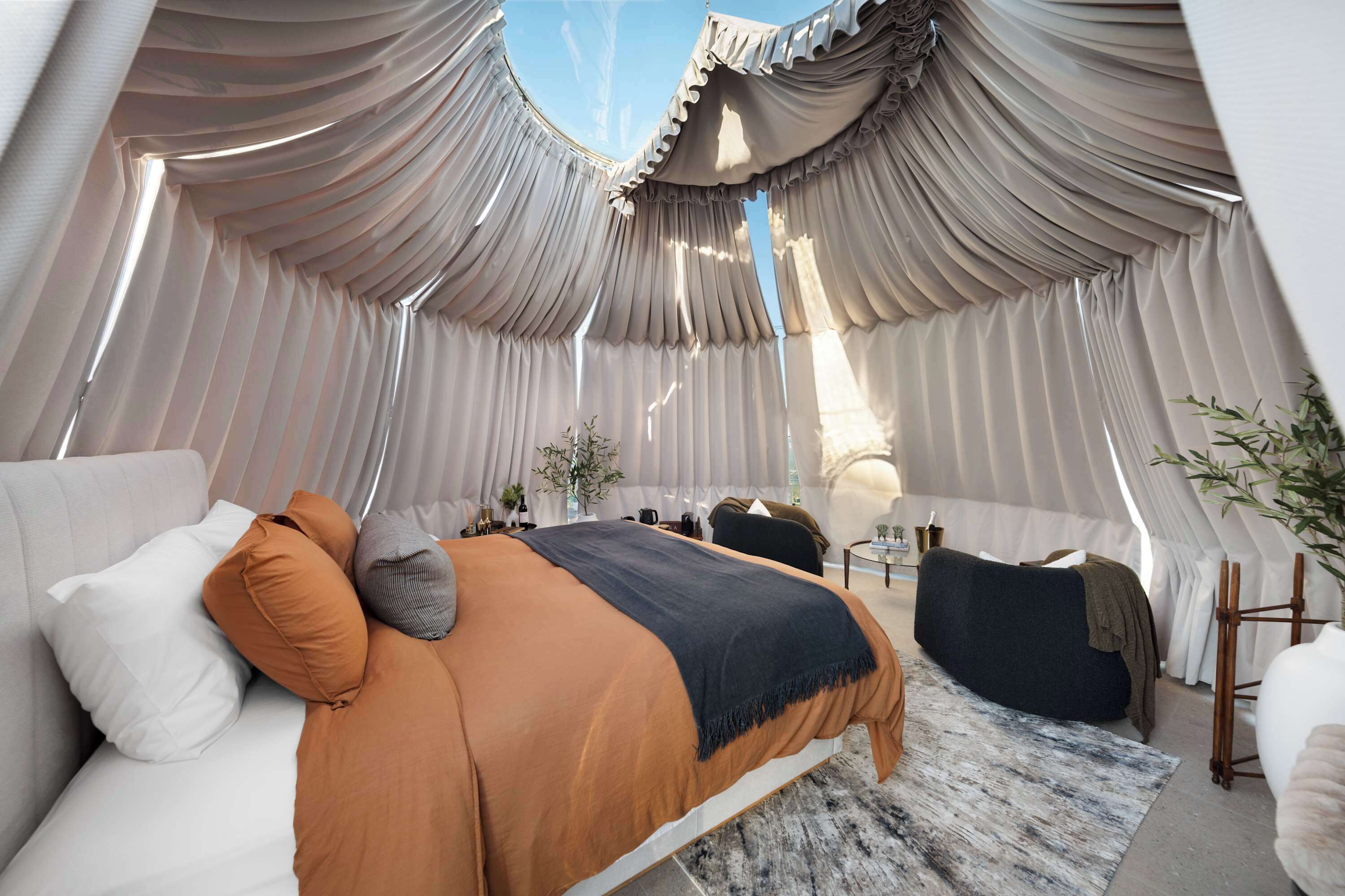 1 habitación y ropa de cama 