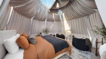1 habitación y ropa de cama