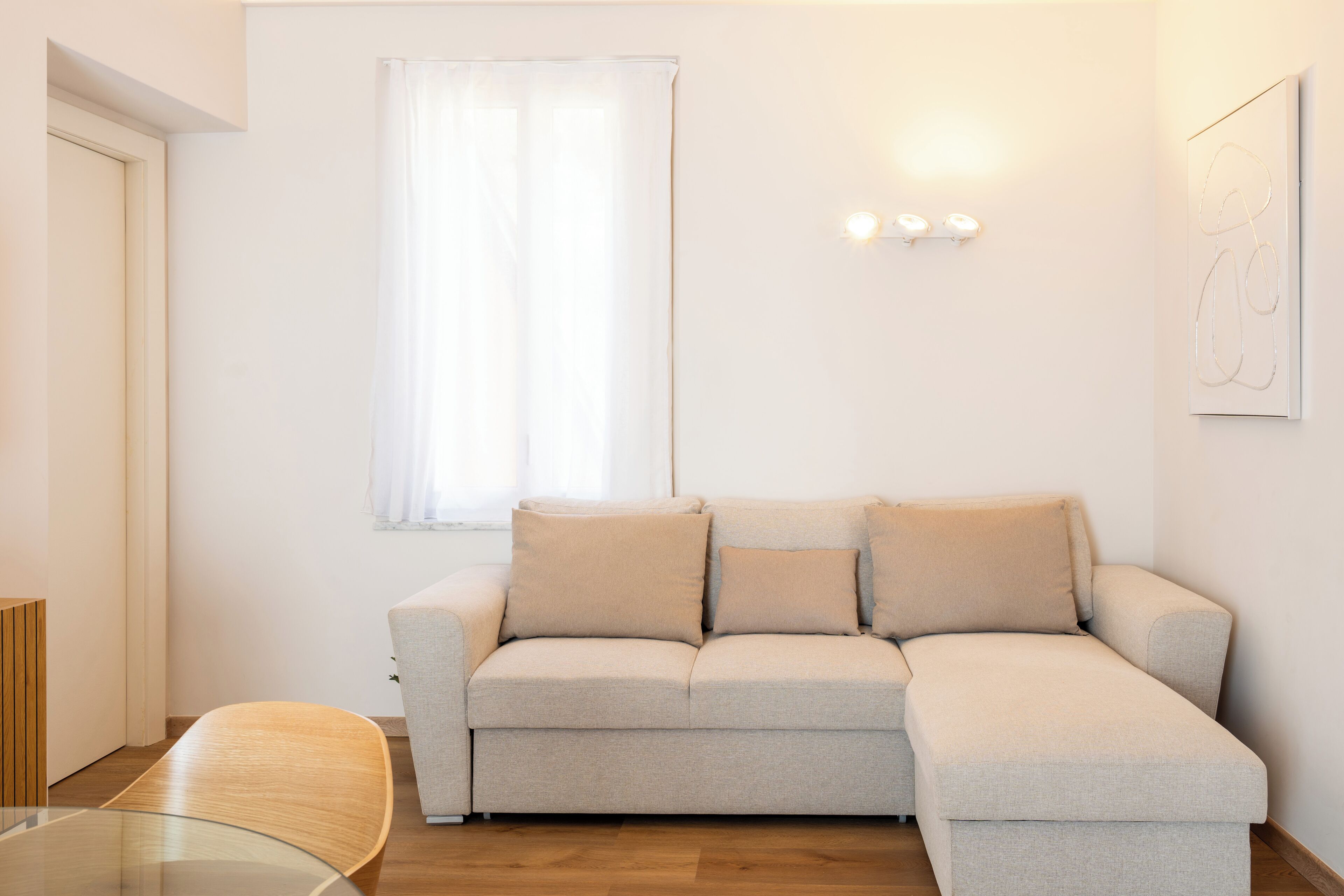 Appartement Deluxe, terrasse, vue mer | Coin séjour