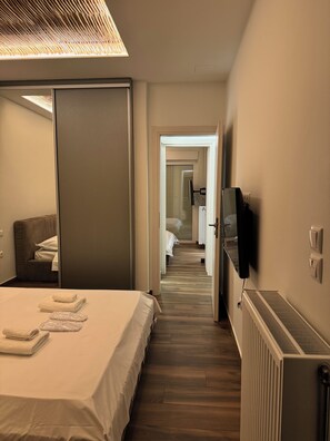 Appart'hôtel Luxe, vue ville | 2 chambres, literie de qualité supérieure, couette en duvet d'oie