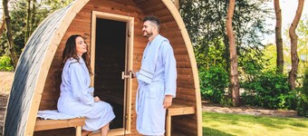 인프라레드 사우나가 있는 현대적인 홀리데이 홈