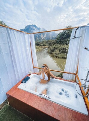Basic Triple Room, Balcony, River View | Terrace/patio - Phu Siab Mhok KhaoSok (Phanom)
