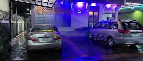 Front of property – evening/night