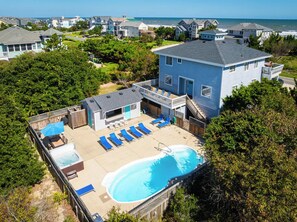 Exterior - Semi-Oceanfront with Heated Pool, Cabana, Ocean Views (Corolla)