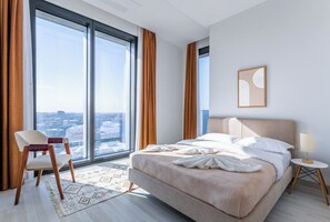 Appartement, uitzicht op stad | 2 slaapkamers, geluiddichte muren, gratis wifi