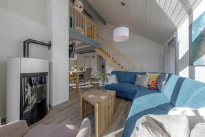 Living room - Ferienhaus im Skandinavischen Stil (Rechlin)