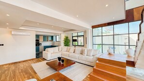 Dupleks Mewah, balkon, pemandangan kebun | Dapur pribadi