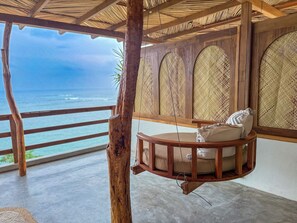 Honeymoon Double Room, 1 Queen Bed, Ocean View, Beachfront | Terrace/patio - Ocean Bliss by Sugar Coliving (weligama)