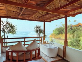 Romantic Room, Ocean View, Beachfront | Individually decorated, individually furnished, desk, laptop workspace